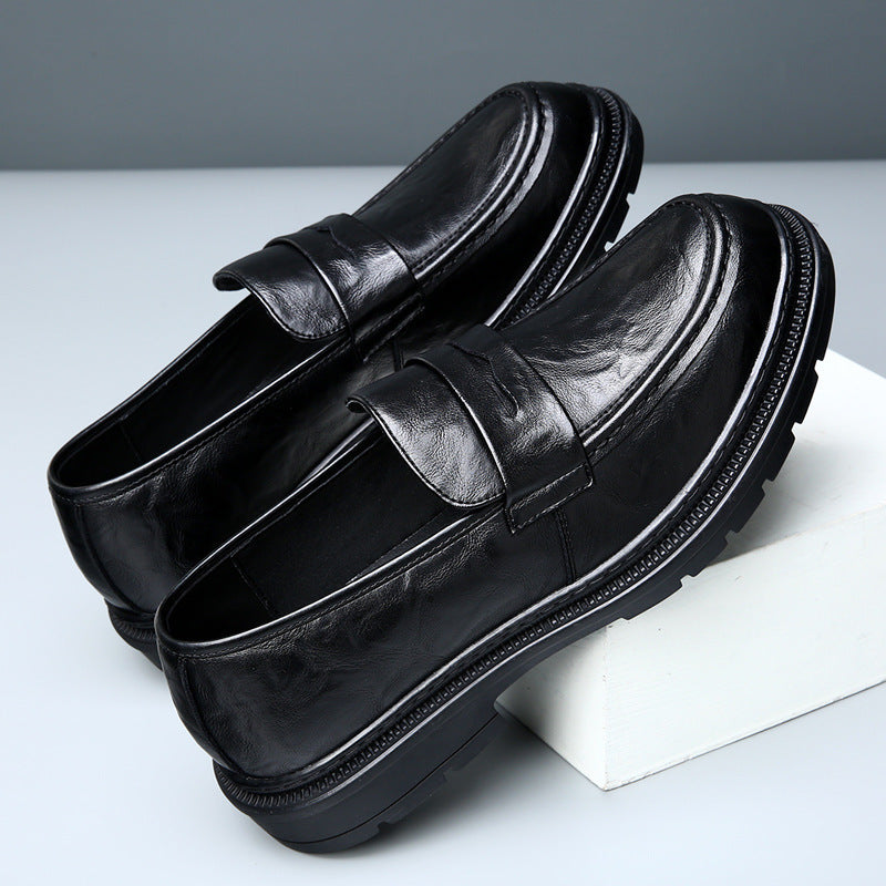 Herren Elegante Ledermokassins mit rutschfester Sohle R&B