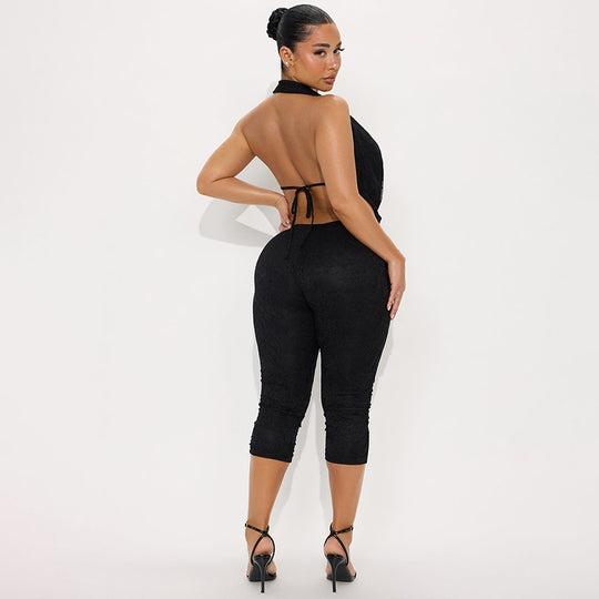 Damen Figurbetonender Body mit tiefem Ausschnitt R&B