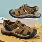 Damen Sportliche Outdoor-Sandalen mit elastischem Schnellschnürsystem und rutschfester Sohle R&B