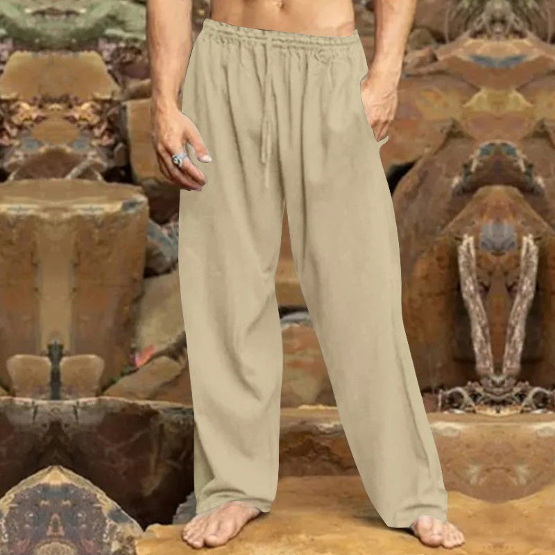 Herren entspannende Freizeithose mit elastischem Bund und praktischen Taschen R&B