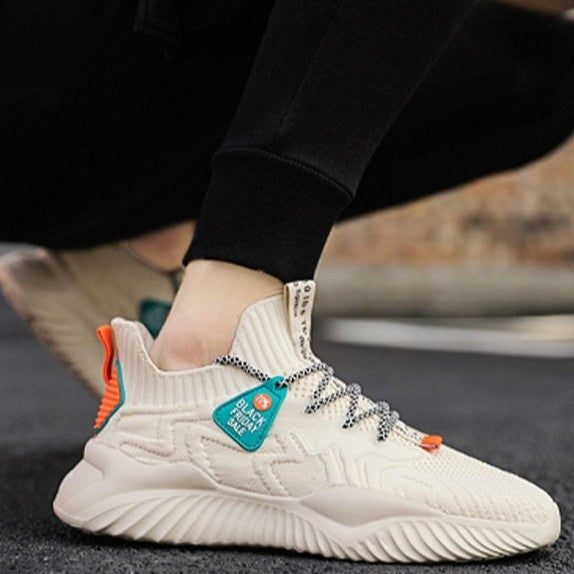 Damen Elastische Freizeitsneaker mit innovativer Strickoberfläche R&B