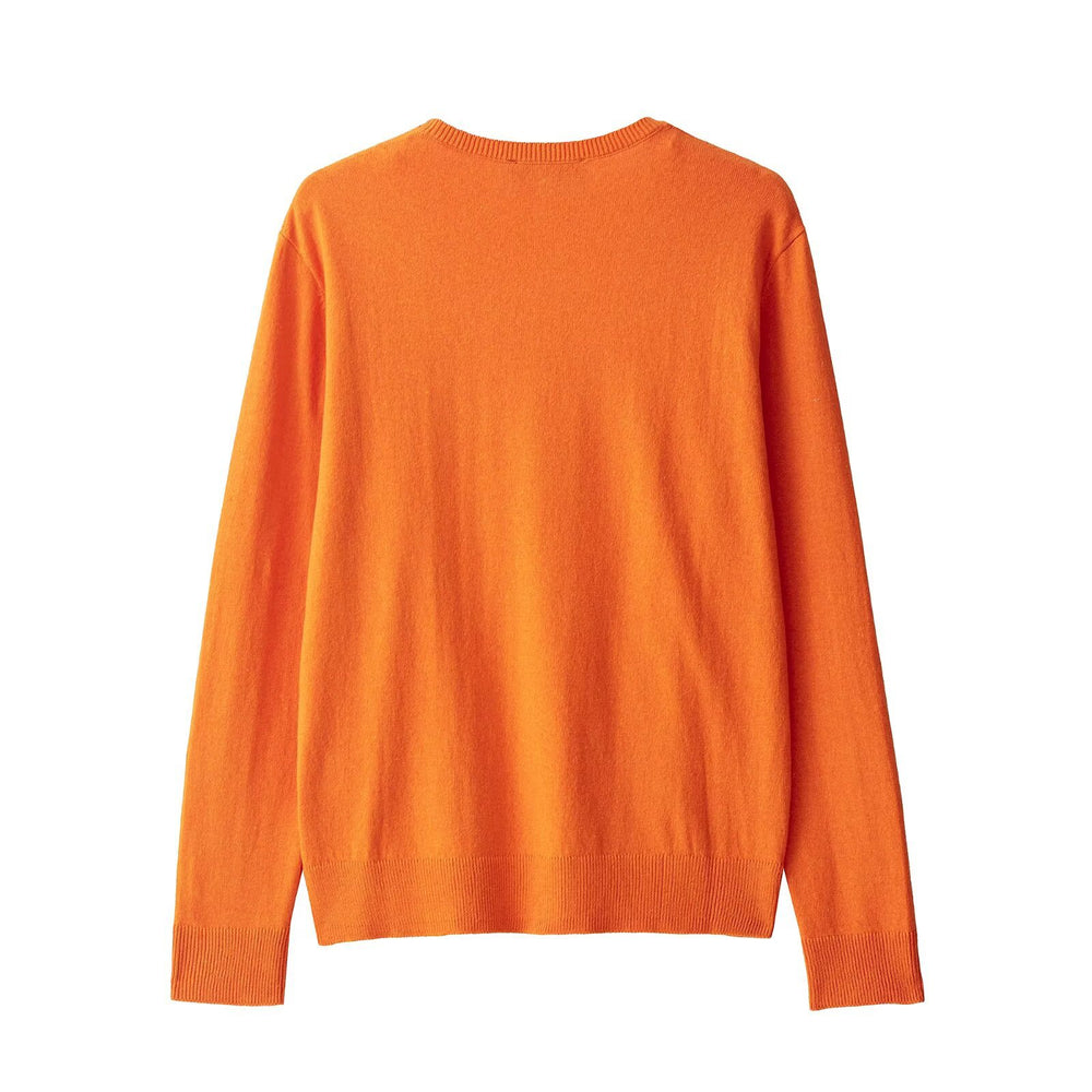Damen eleganter V-Ausschnitt Strickpullover R&B