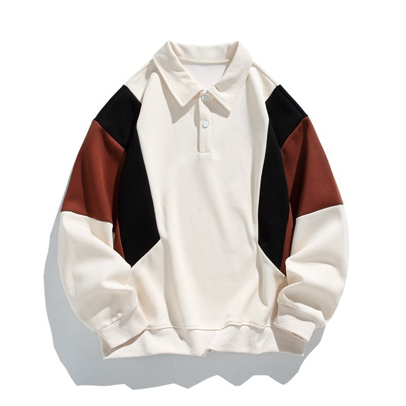 Damen modischer Polo-Pullover mit angesagten Farbkontrasten R&B