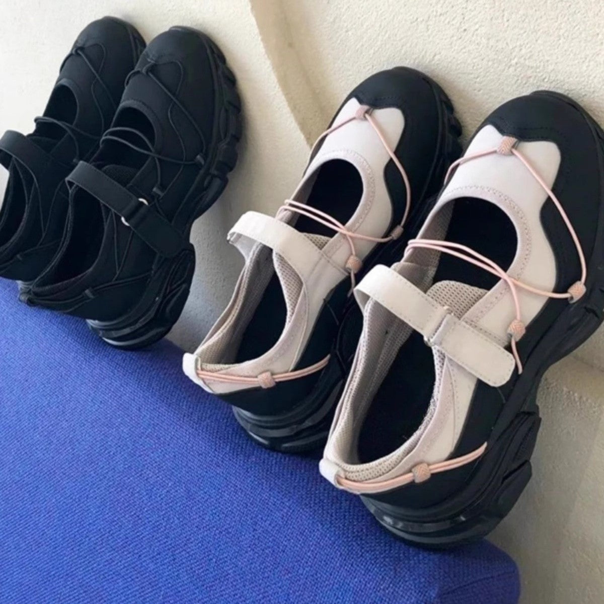 Damen Sportliche Sandalen mit verstellbarem Riemen und rutschfester Sohle R&B