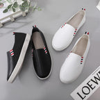 Damen komfortable Slip-On Schuhe mit perforiertem Obermaterial