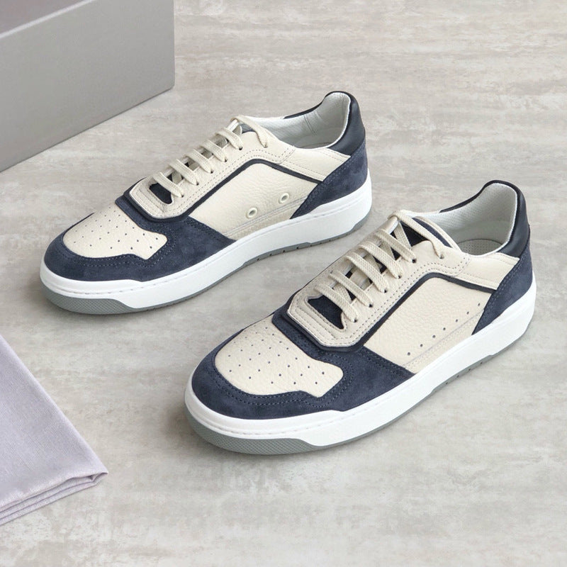 Damen Sportliche Leder Sneakers mit modischem Design und atmungsaktiver Oberflächenstruktur R&B