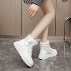 Damen modische Winterstiefel mit temperaturisolierendem Innenfutter und rutschfester Sohle R&B