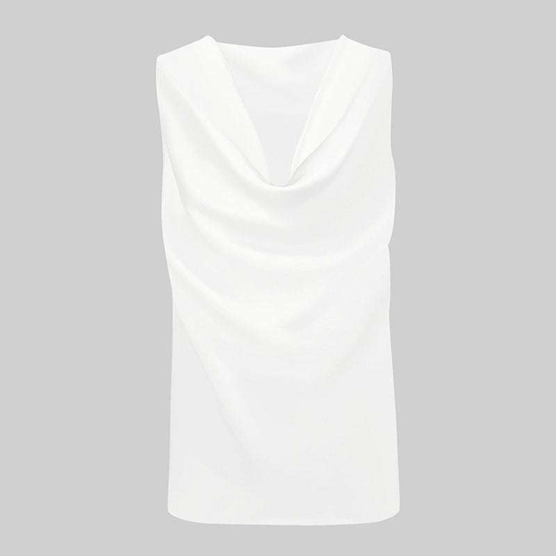 Damen elegant drapiertes Top R&B