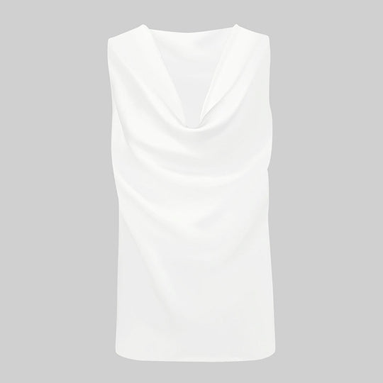 Damen elegant drapiertes Top R&B