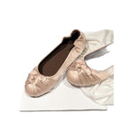 Damen elegante Ballerinas aus satinierter Textil-Oberfläche R&B