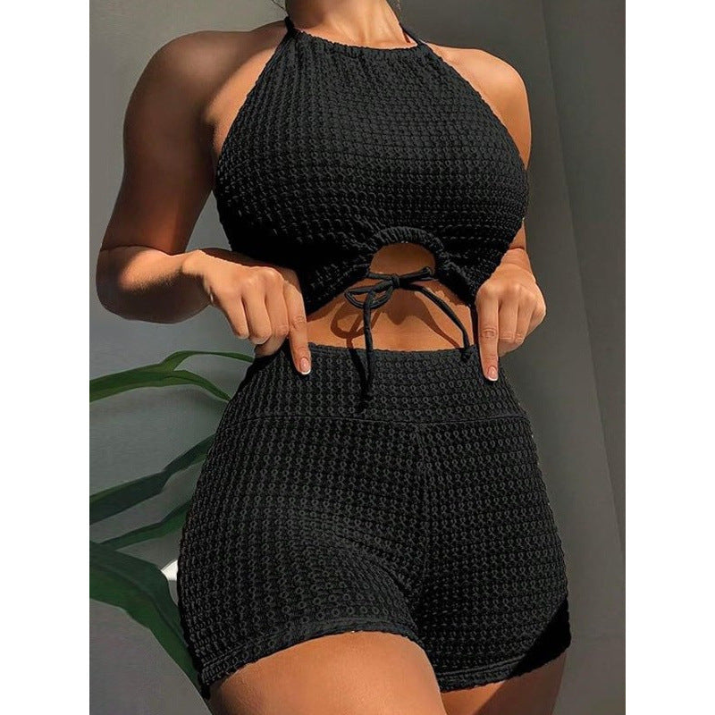 Damen Bikini-Set mit raffinierten Schnittdetails und elastischen Trägern R&B