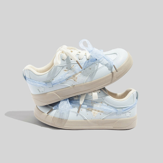 Damen Sneakers mit floralem Druck und innovativem Schnürsystem R&B