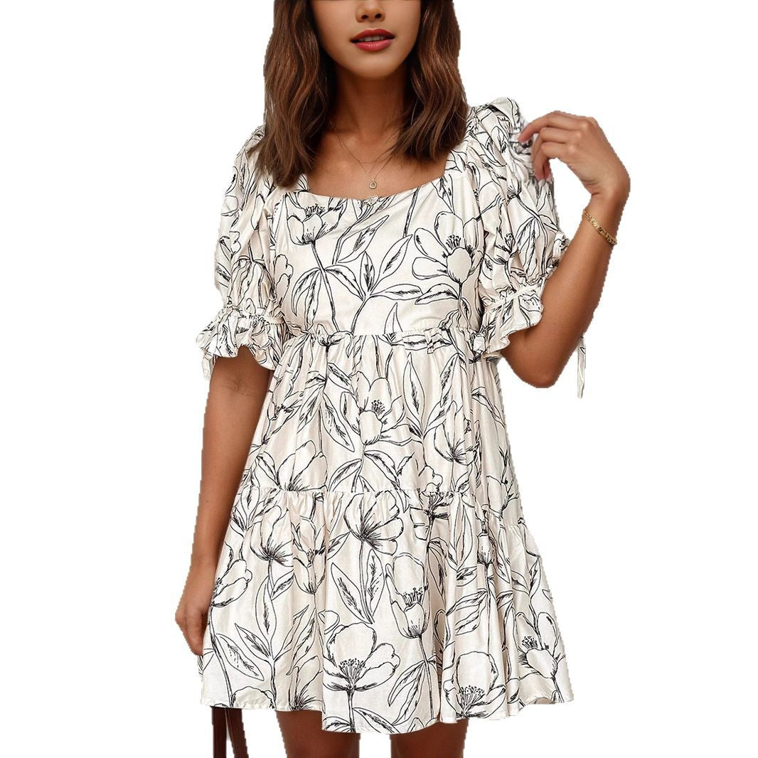 Damen verspieltes Sommerkleid mit Blumenmuster R&B