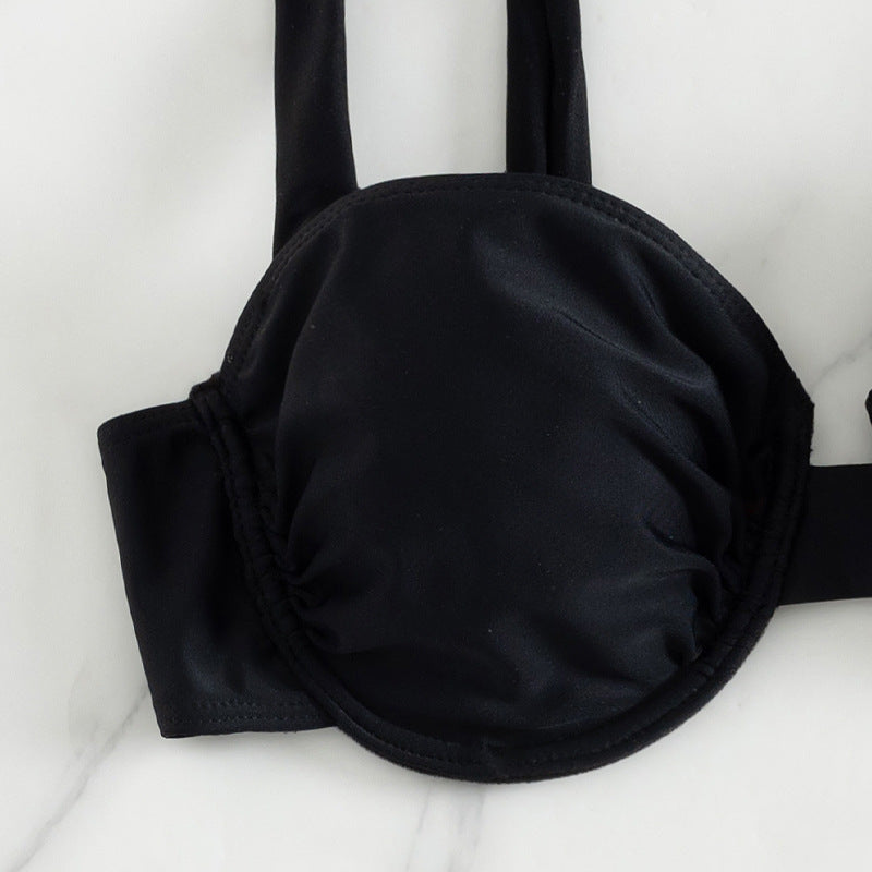 Damen Bikini-Set mit schickem Rock und gepolstertem Oberteil R&B