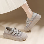Damen modische Plateausneaker mit atmungsaktivem Obermaterial R&B