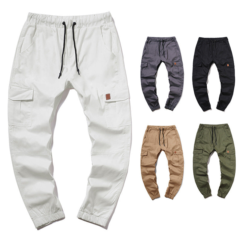 Herren Cargo-Hose im modernen Design mit mehreren Taschen und elastischem Bund