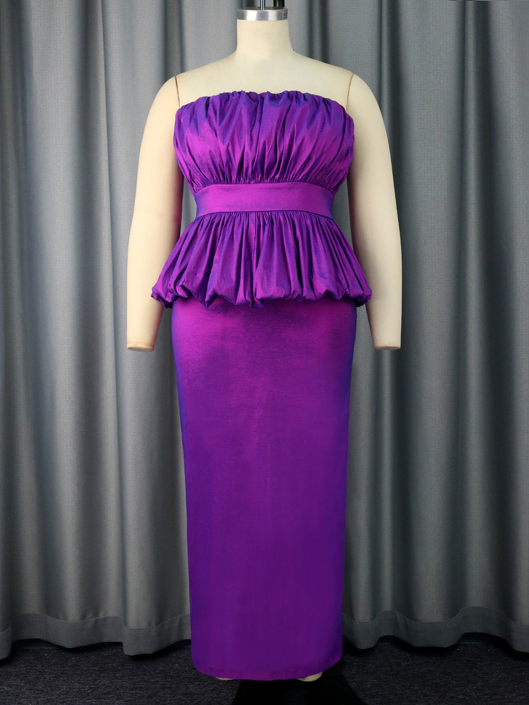 Damen Elegantes Abendkleid mit gerafftem Oberteil und figurbetonter Silhouette R&B