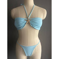 Damen Bandeau Bikini mit geschmackvollem Muschel-Detail R&B