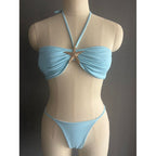 Damen Bandeau Bikini mit geschmackvollem Muschel-Detail R&B
