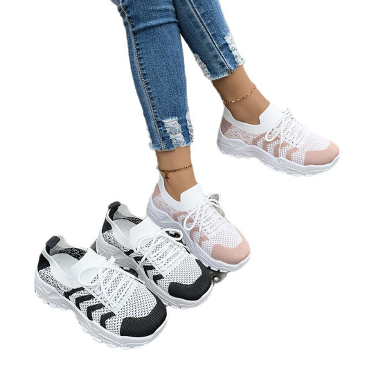 Damen atmungsaktive Lauf-Sneaker mit flexibler Sohle R&B