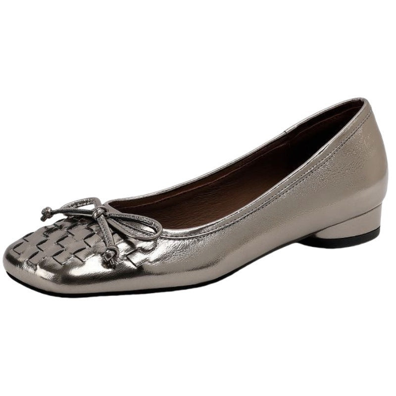 Damen Ballerinas mit geflochtenem Design und komfortablem Fußbett R&B