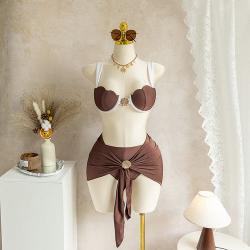 Damen Bikini mit innovativem Muschel-Design R&B