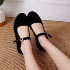 Damen Komfort-Slipper mit verstellbarem Riemen und rutschfester Sohle