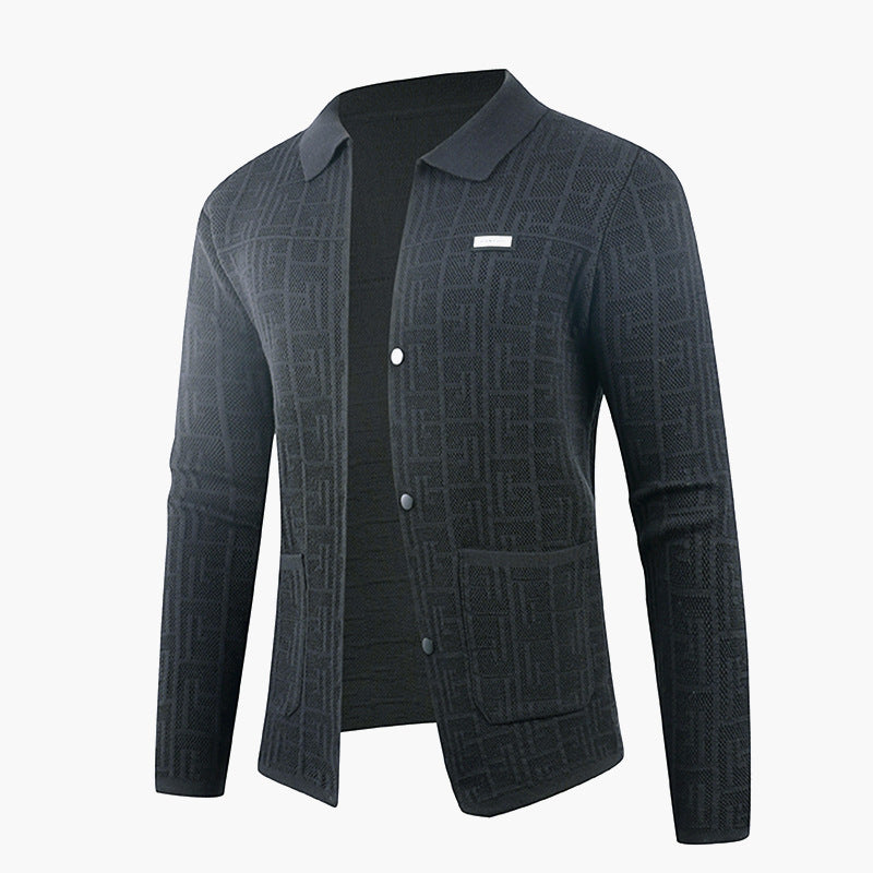 Herren modische Strickjacke mit einzigartigem Muster R&B
