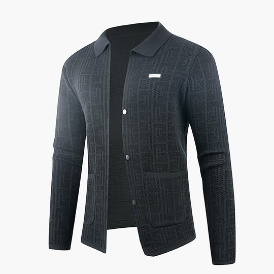 Herren modische Strickjacke mit einzigartigem Muster R&B