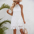Damen Häkelkleid im eleganten Boho-Stil R&B