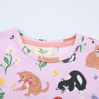 Mädchen T-Shirt Kleid mit kreativem Taschenmotiv R&B