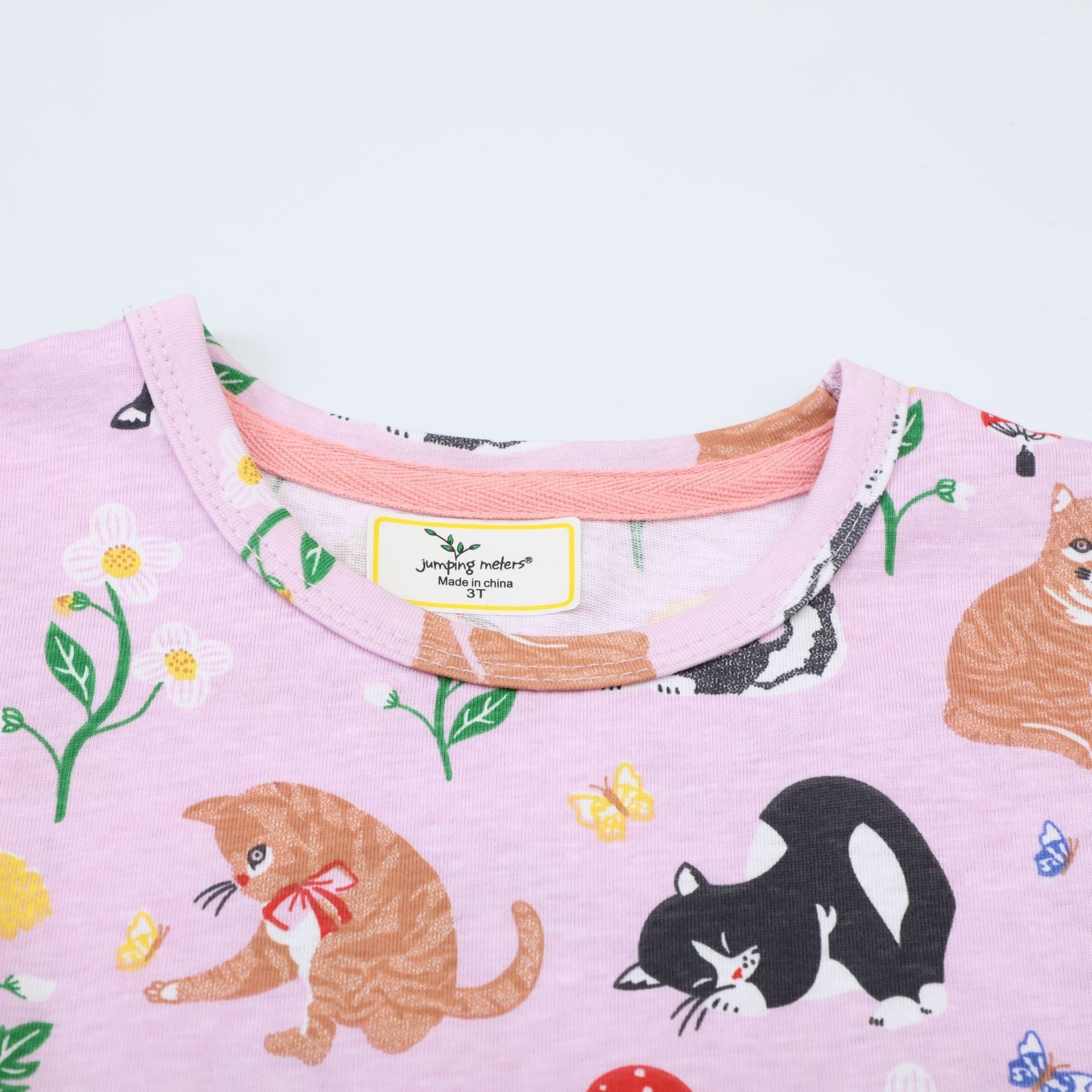 Mädchen T-Shirt Kleid mit kreativem Taschenmotiv R&B