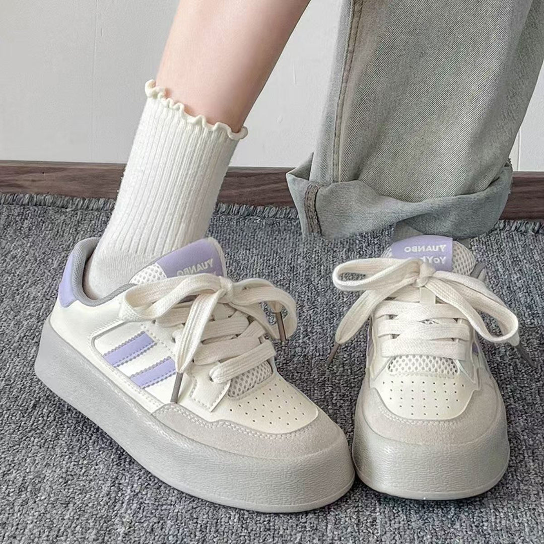 Damen Sportliche Sneaker mit komfortabler Polsterung und atmungsaktiver Oberflächenstruktur R&B