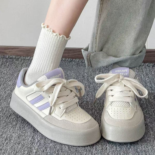 Damen Sportliche Sneaker mit komfortabler Polsterung und atmungsaktiver Oberflächenstruktur R&B
