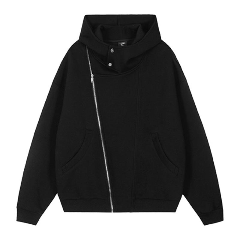 Damen Kapuzenpullover mit asymmetrischem Reißverschluss und komfortabler Passform