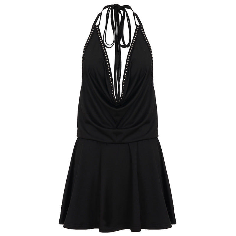 Damen Schwimmkleid mit raffiniertem Halterdesign und funkelnden Strassdetails R&B