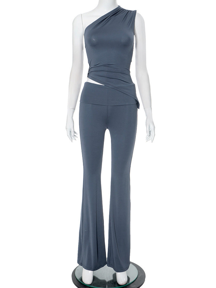 Damen Einteiler mit asymmetrischem Schnitt und figurbetonter Silhouette R&B