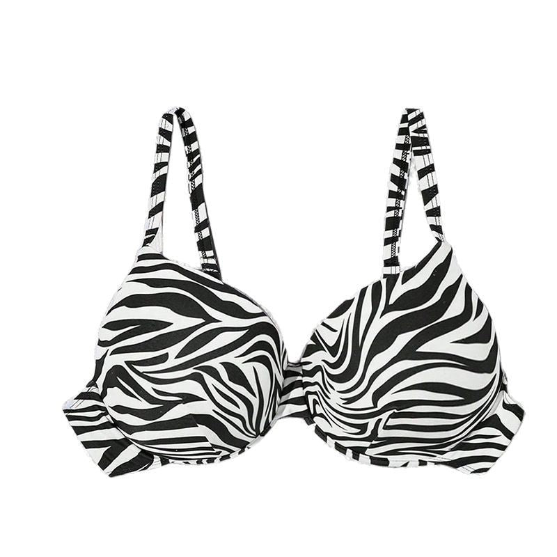 Damen Triangel-Bikini mit raffinierten Rüschen und modischem ZR&Bramuster R&B
