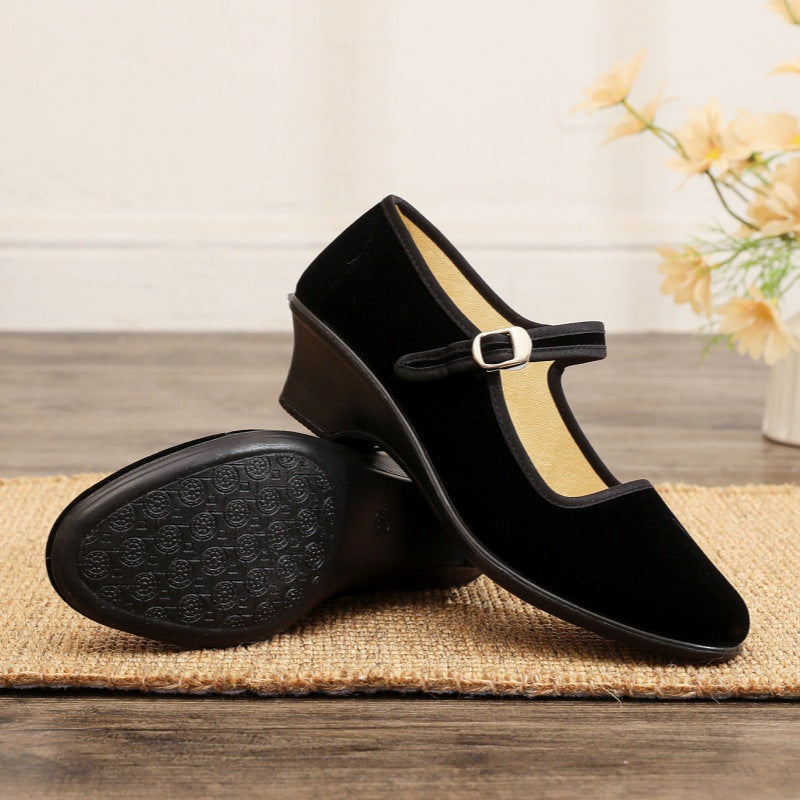 Damen elegante und komfortable Ballerinas mit verstellbarem Riemen R&B