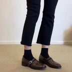 Damen Komfortable Slipper mit dekorativen Riemen und eleganter Schnalle R&B