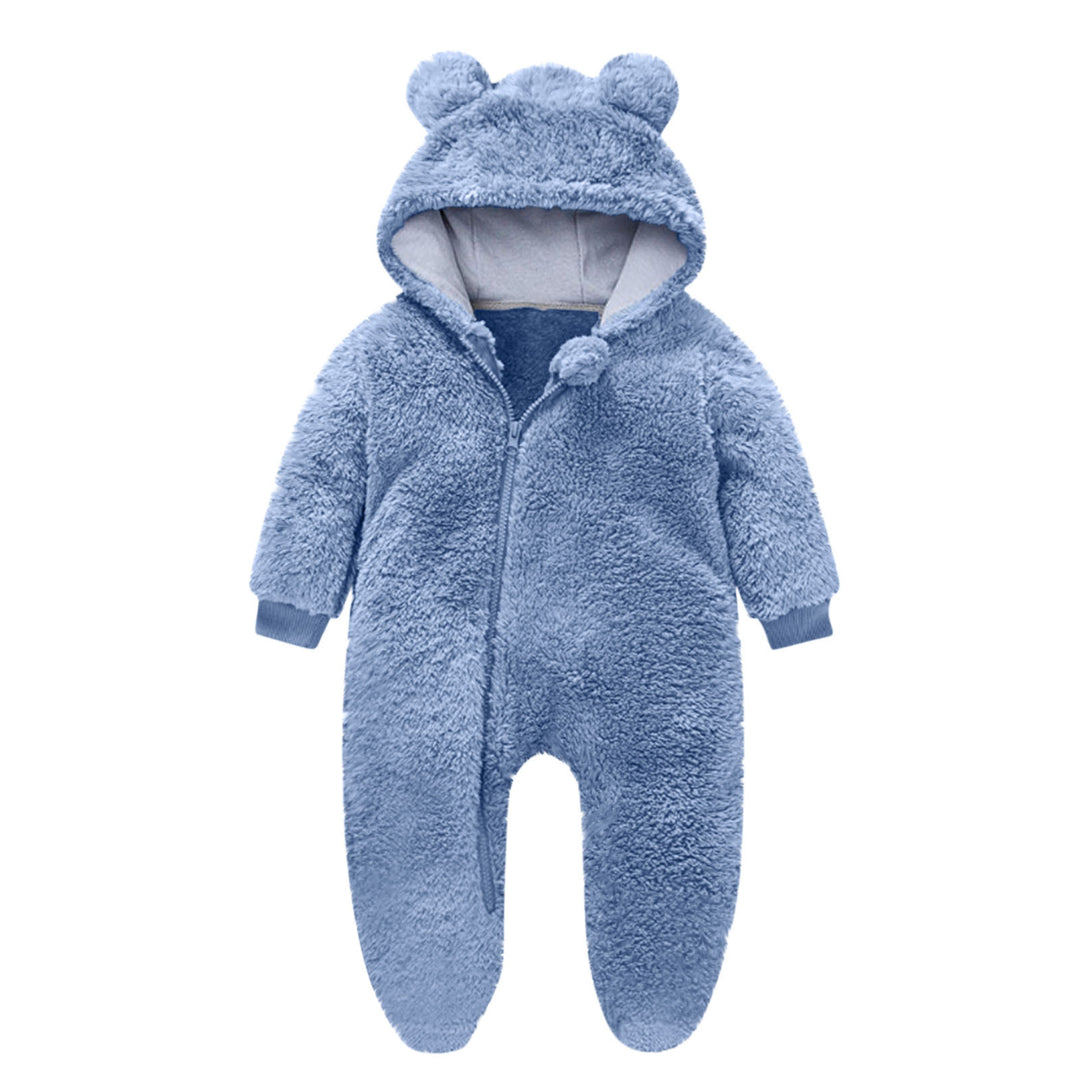 Kleinkind Fleece Overall mit Bärenohren R&B