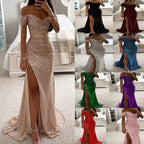 Damen Abendkleid mit schimmernden Pailletten R&B