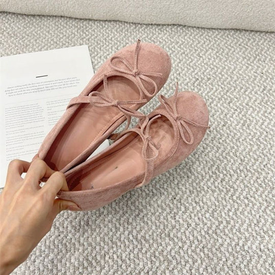 Damen Ballerinas mit Schleifenverzierung R&B
