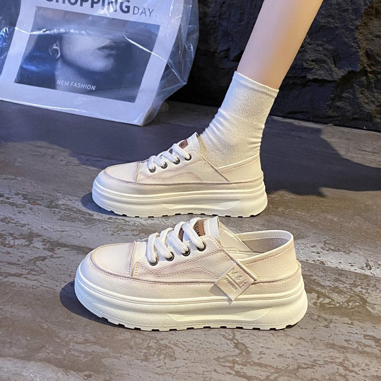 Damen Plateau-Sneaker mit elastischem Riemen und atmungsaktivem Obermaterial R&B