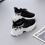 Damen Sportliche Sneakers mit modernem Leopardenmuster und dämpfendem Fußbett R&B