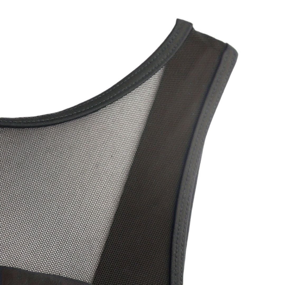 Damen Hochgeschlossener Badeanzug mit transparenten Mesh-Details R&B
