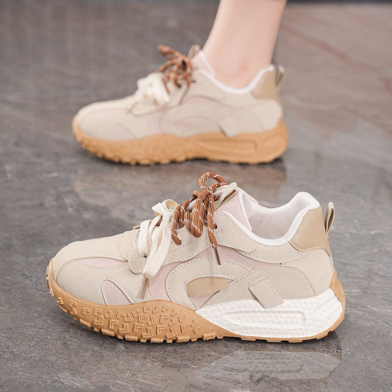 Damen Sportliche Sneakers mit robustem Sohlenprofil und atmungsaktiver Obermaterialstruktur R&B