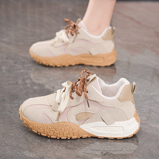 Damen Sportliche Sneakers mit robustem Sohlenprofil und atmungsaktiver Obermaterialstruktur R&B
