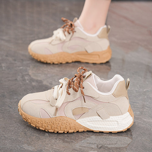 Damen Sportliche Sneakers mit robustem Sohlenprofil und atmungsaktiver Obermaterialstruktur R&B