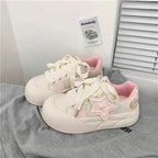 Damen Sneakers mit trendigem Sternen-Applikation und komfortabler Laufsohle